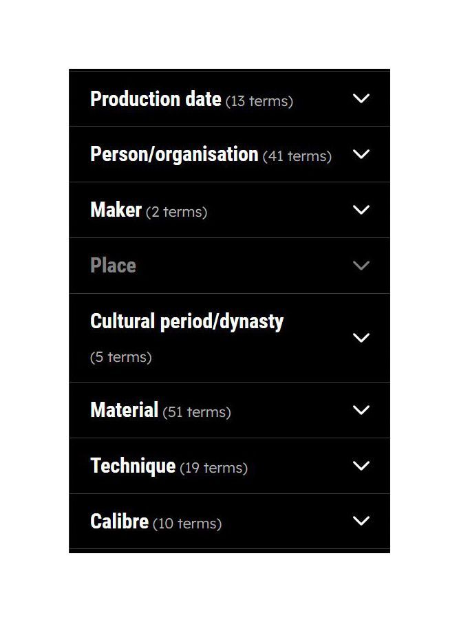 filter categories