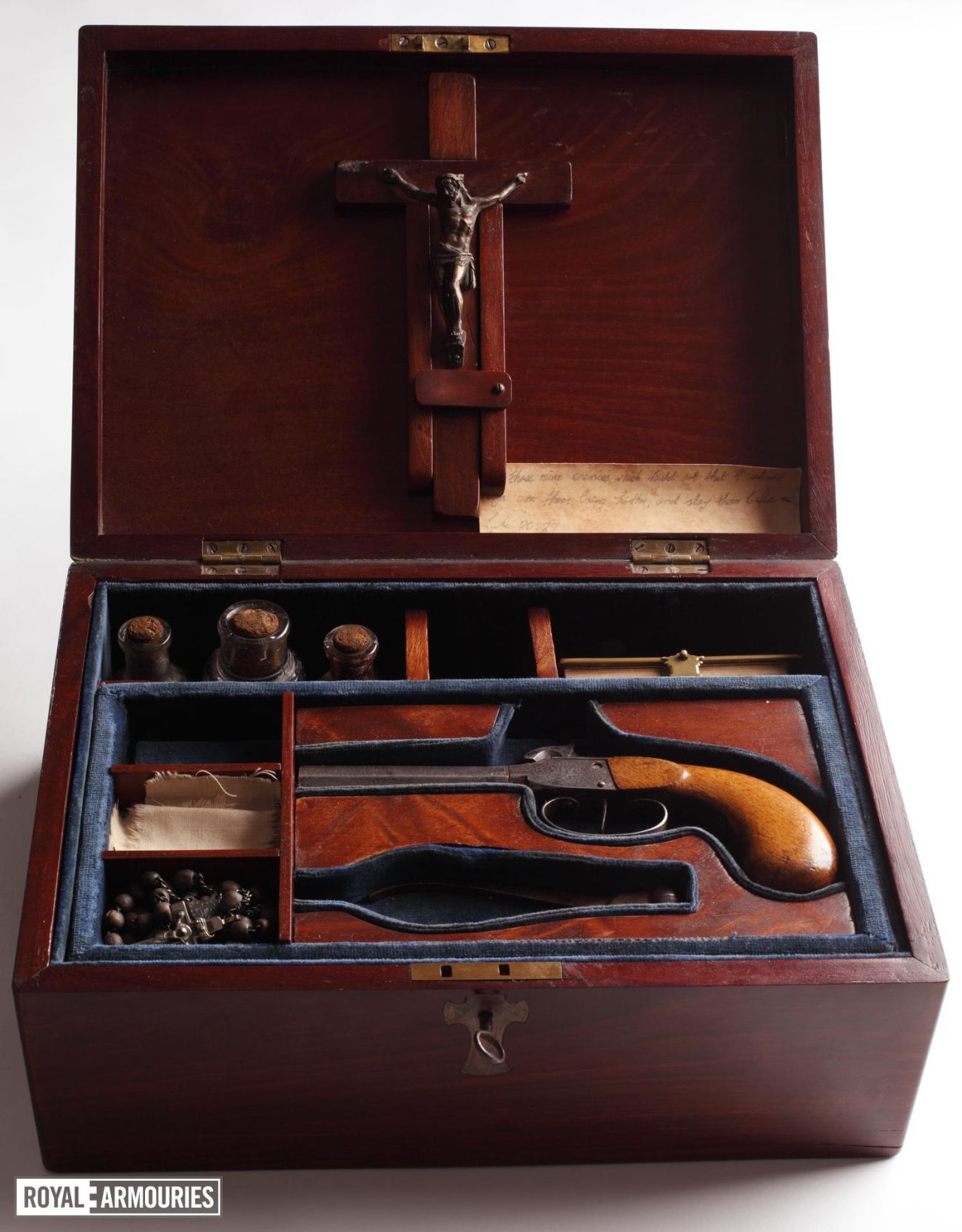 Contents of vampire killing kit photographed in box