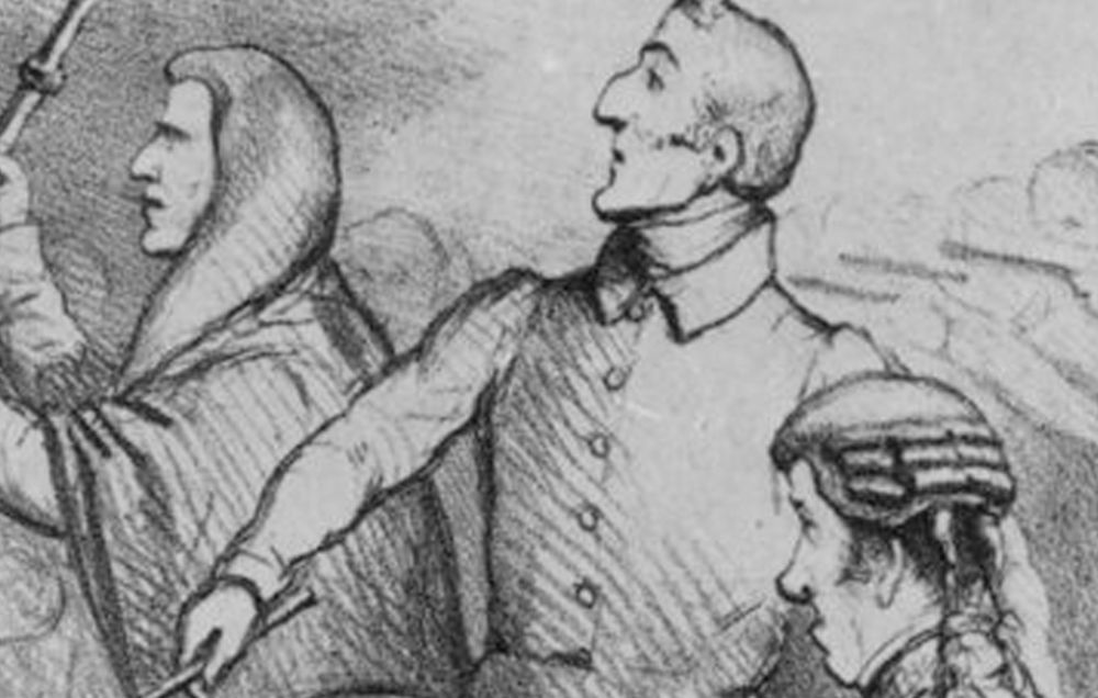 A cartoon mocking the Duke of Wellington from the magazine Punch