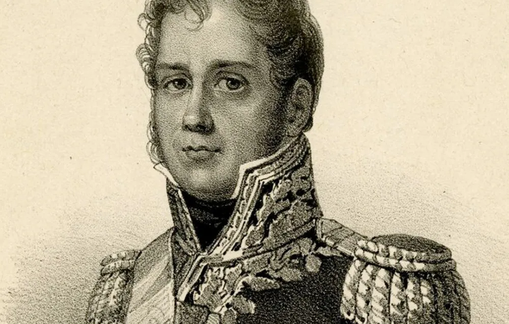 An engraving of Marshal Ney, General in the French Army of the North