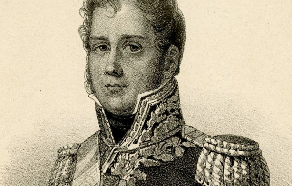 An engraving of Marshal Ney, General in the French Army of the North