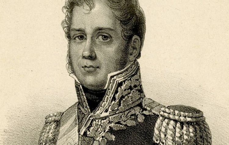 An engraving of Marshal Ney, General in the French Army of the North
