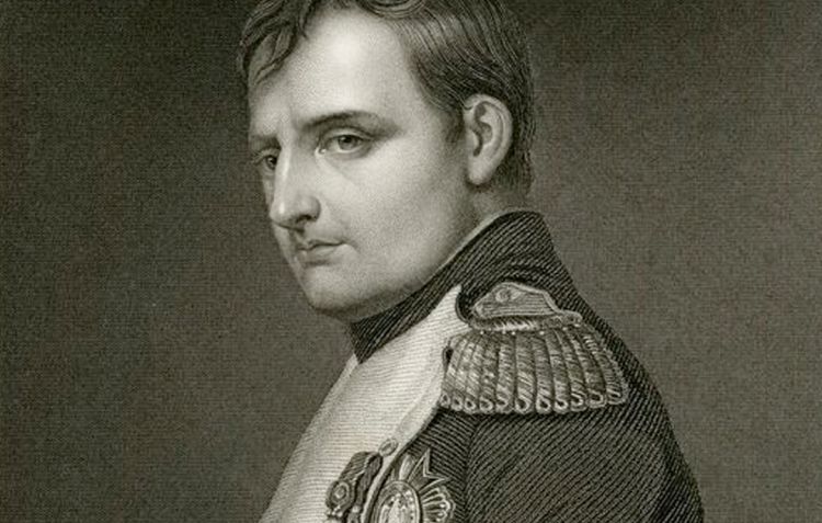 An engraving of Emperor Napoleon Bonaparte