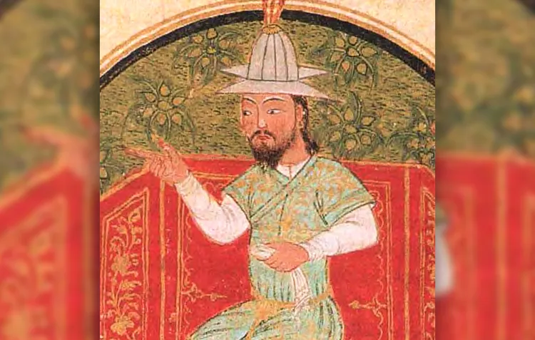 A colour image of the central Asian emperor Timur