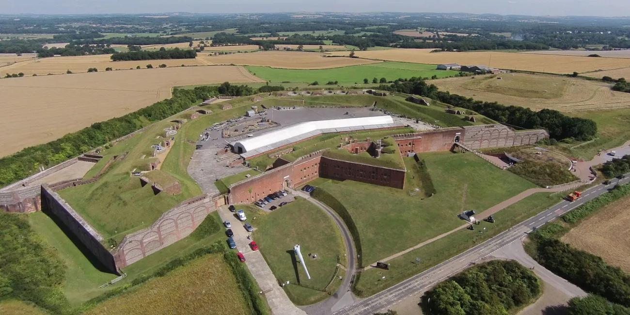 aerial view of Fort Nelson and it's surroundings