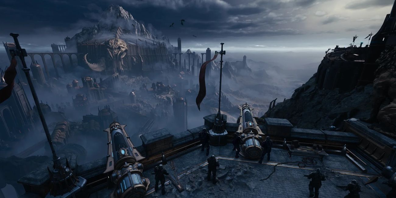 Fortress scene from DOOM: The Dark Ages video game