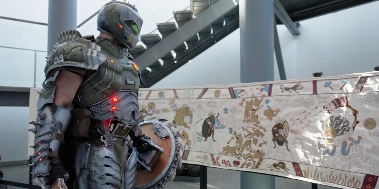 DOOM Slayeaux Tapestry at the Royal Armouries