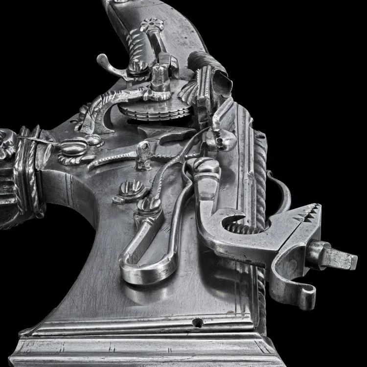 A close up of a hammer-like pick axe