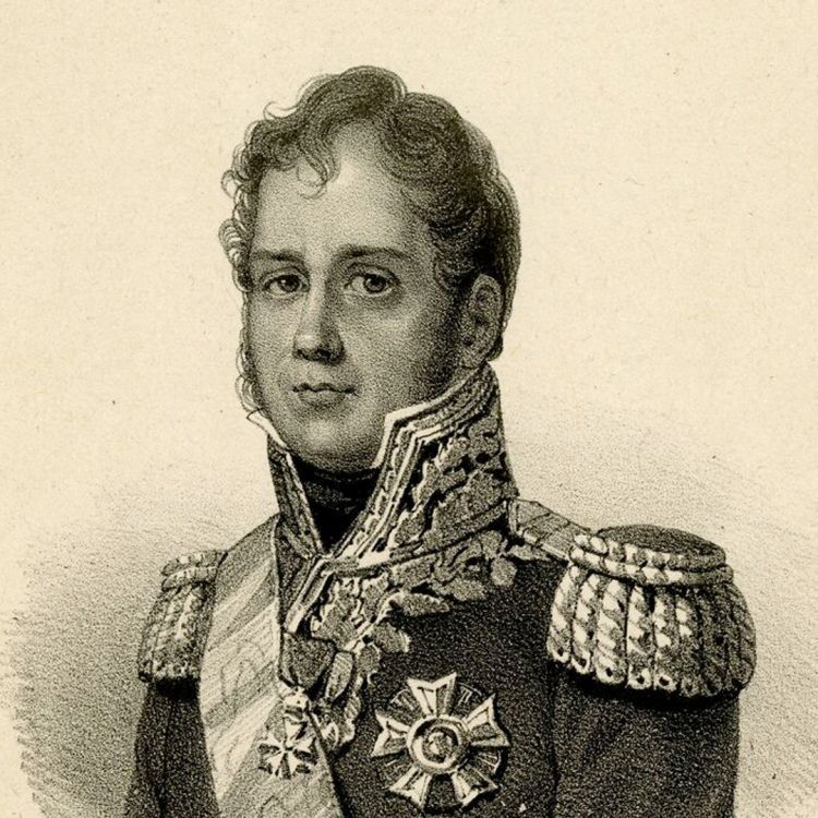 An engraving of Marshal Ney, General in the French Army of the North