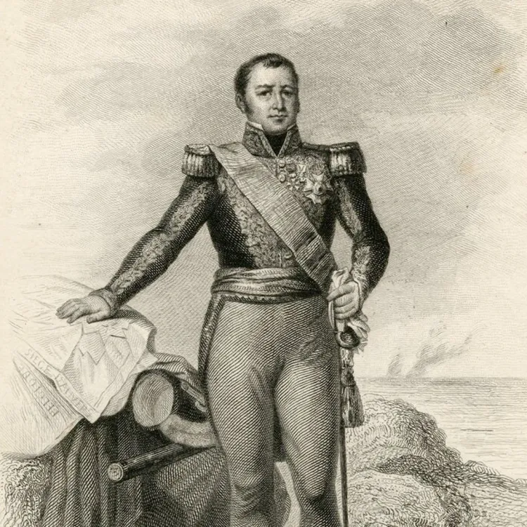 An engraving of Marshal Gerard