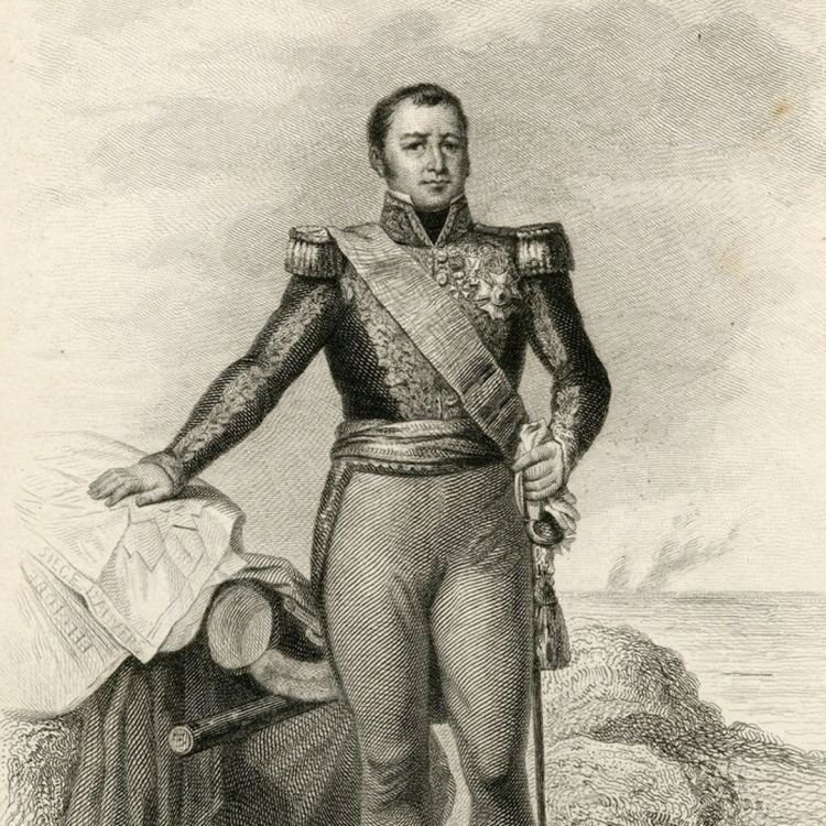 An engraving of Marshal Gerard