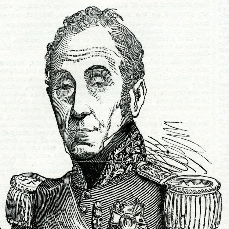 An engraving of an older looking Marshal Exelmans
