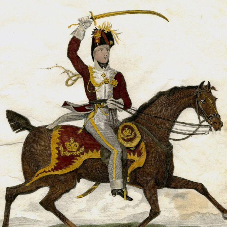 A colour engraving of the Prince of Orange, a commander at the Battle of Waterloo