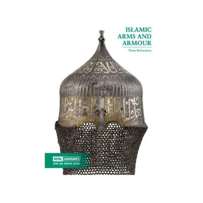 Book cover showing Islamic armoured helmet with chain