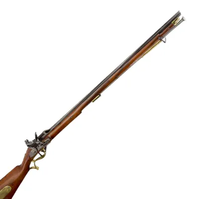 A sectioned flintlock rifle 