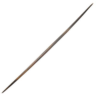 Yew longbow tapering at the ends to allow for nocks, now missing