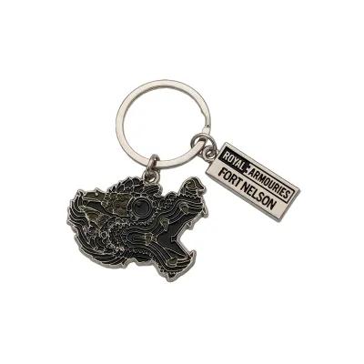 black dragon head keyring with rectangular tag with Royal Armouries Fort Nelson