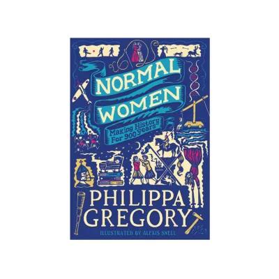 "Normal Women" book cover displaying the title in a stylish font with a vibrant backdrop