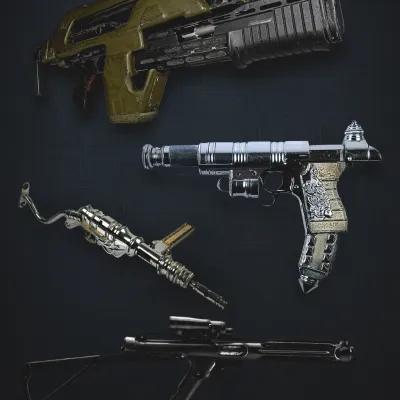 4 iconic movie prop guns