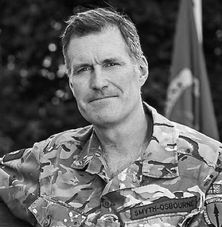Lieutenant General Sir Edward Smyth-Osbourne KCVO CBE – HM The King's representative in military uniform