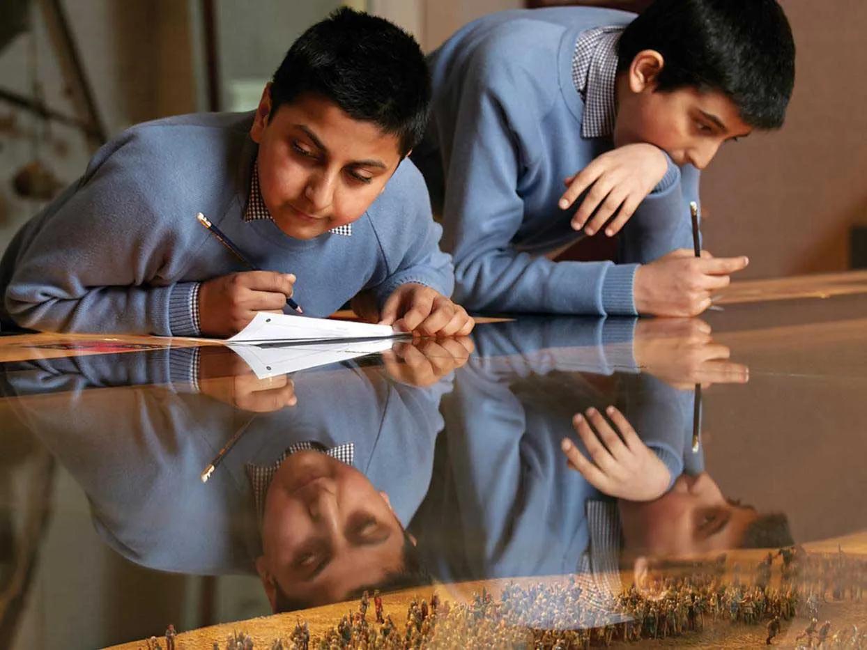 School children on a self-guided visit to the museum exemplify how the literacy programme combines immersive and engaging learning