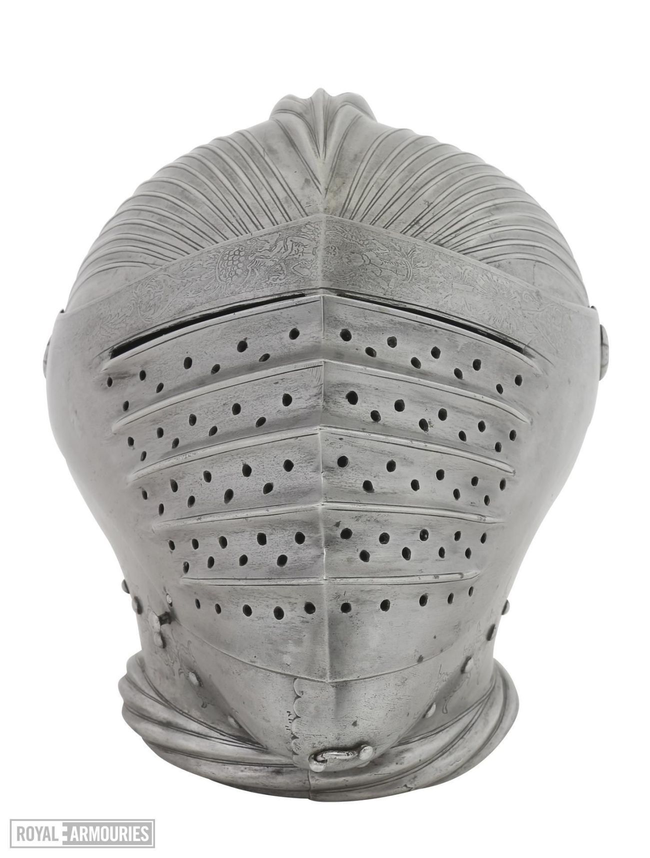 A knights combat helmet