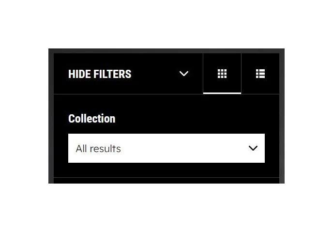 grid and list icons