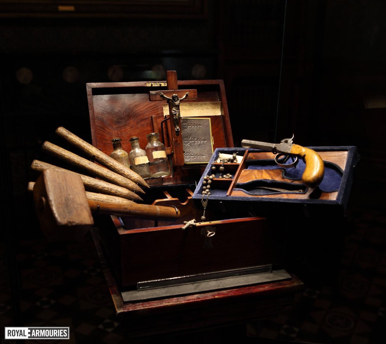 Vampire Killing Kit displayed with contents showing on box