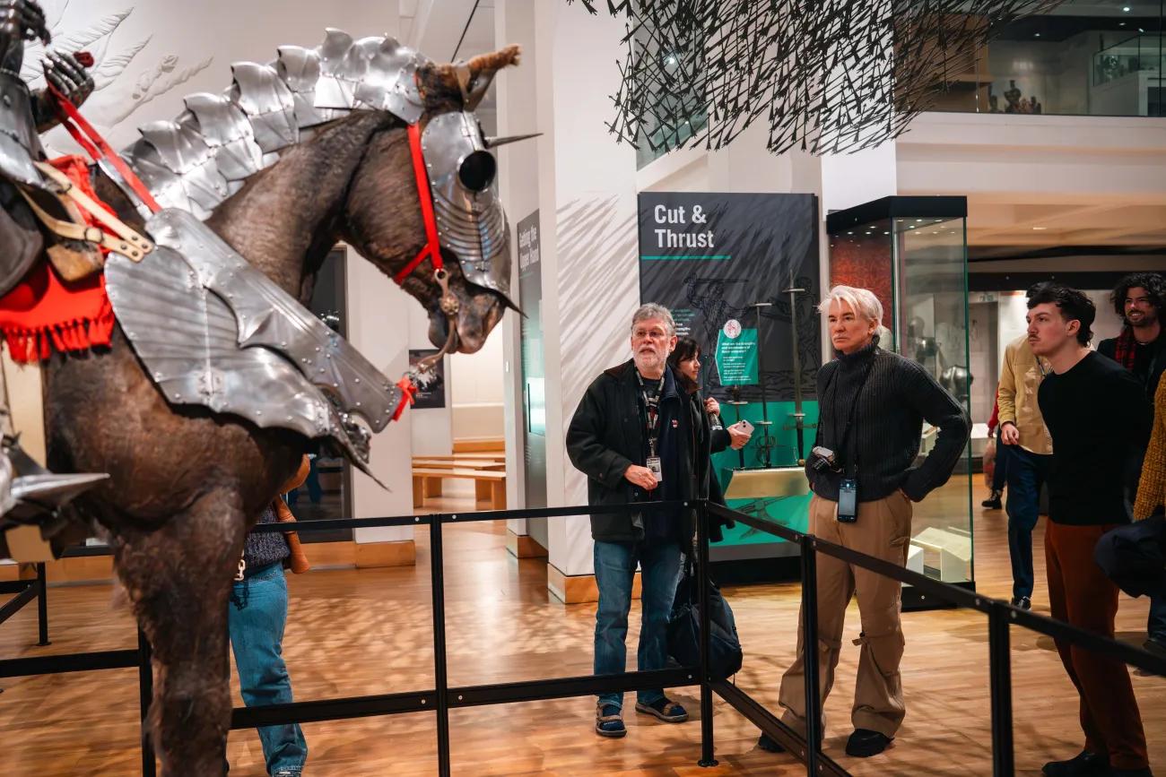 Baz Luhrmann research visit to the Royal Armouries