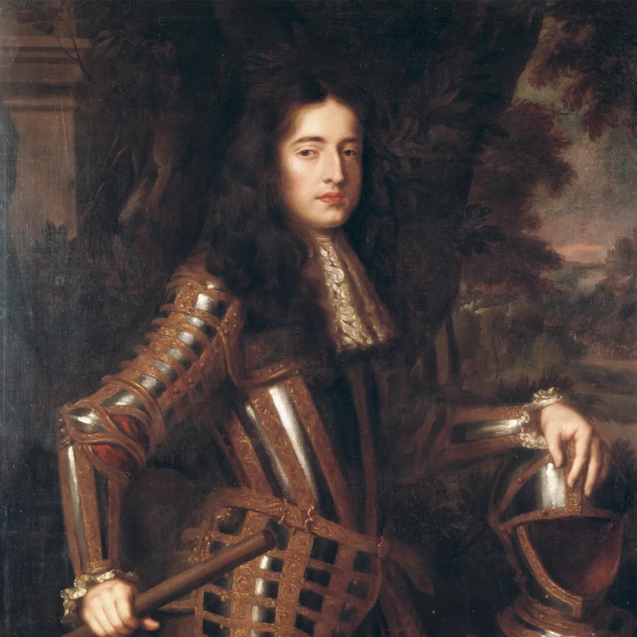 A portrait of William of Orange, later William III of England, in armour