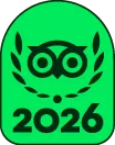 Green badge Tripadvisor logo 2026