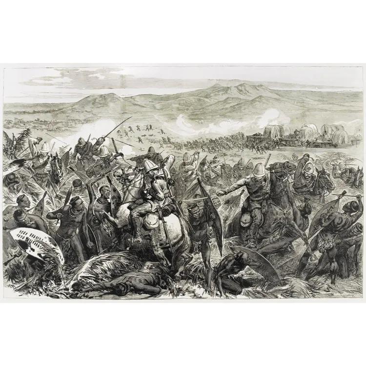 sketch of the final repulse of the Zulus at Ginghilovo 1879