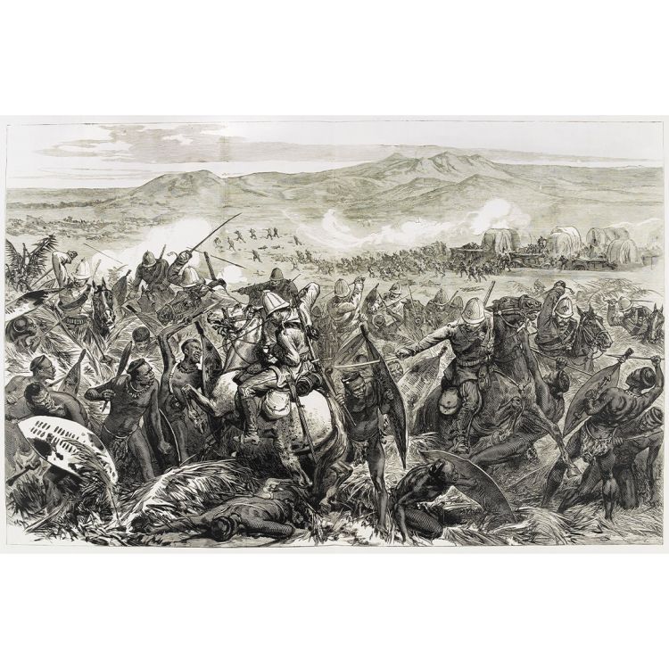sketch of the final repulse of the Zulus at Ginghilovo 1879