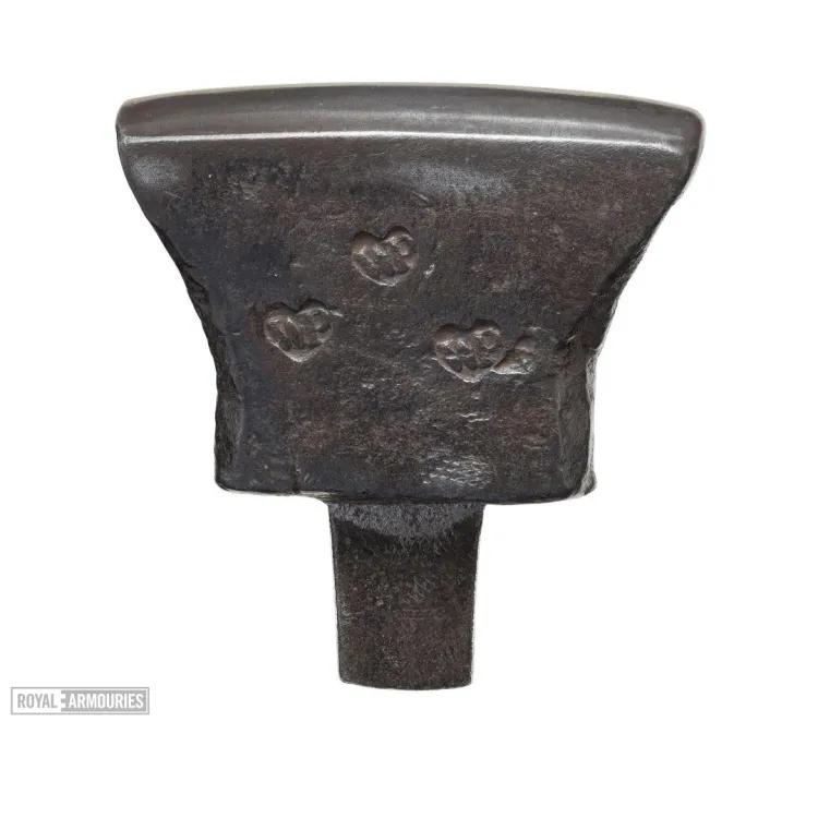 Armourer's stake with 3 stamps of ownership