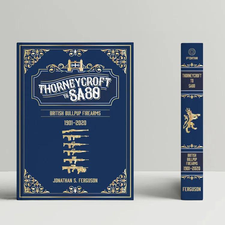 Front cover and spine of Headstamp publication Thornycroft book.