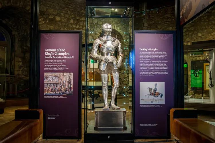 Champions armour on display